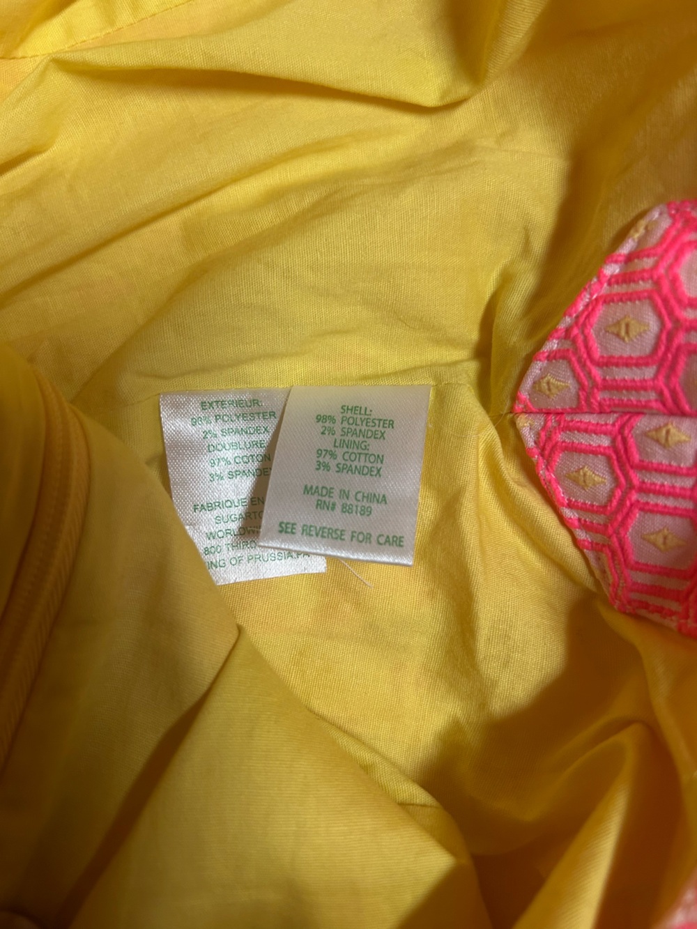 LILLY PULITZER High Neck Hexagon Textured Print Top - Picture 7 of 8